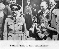 Il Ministro Balbo con il Major di Londonderry